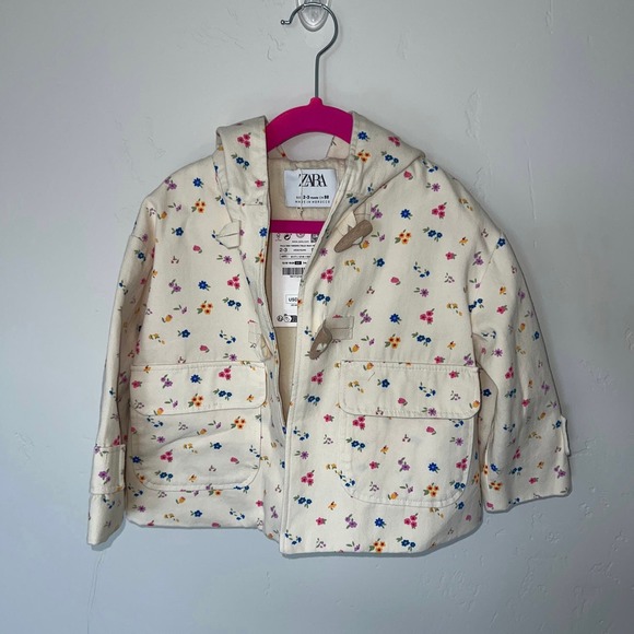 Zara Floral Jacket 2-3 NWT - Picture 2 of 8